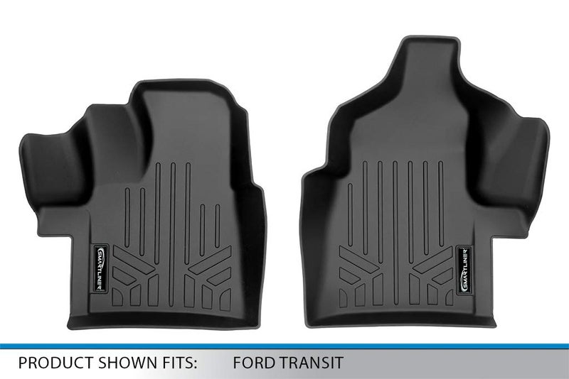 SMARTLINER Custom Fit First Row Floor Mat Liners Compatible with 2020-2024 Compatible with 2020-2022 Ford Transit - Image 4